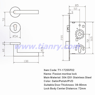 Fission Mortise Lock