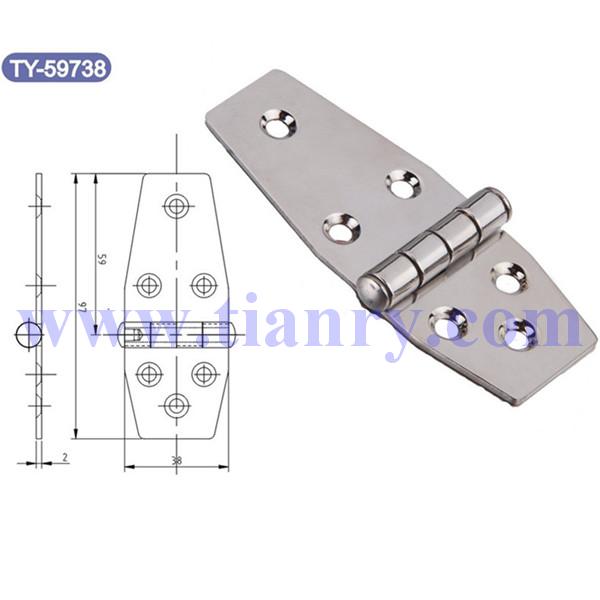 97*38*2 Irregular Stainless steel hinges