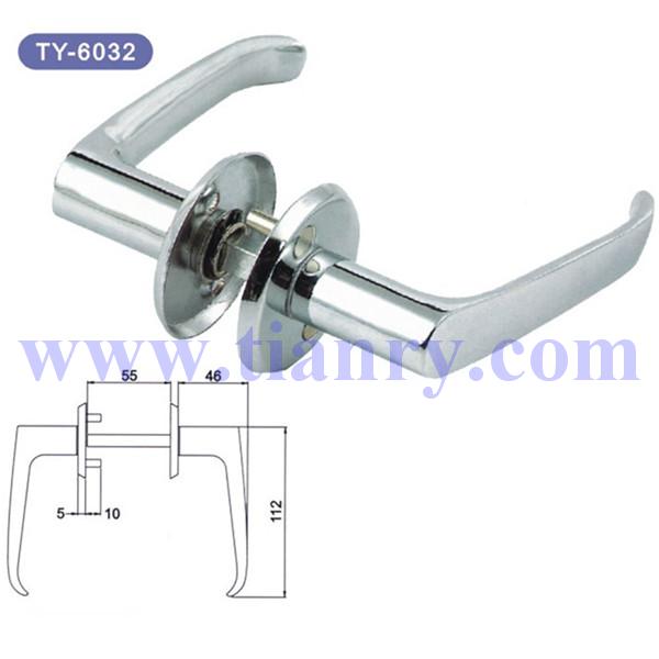 Chrome Zinc Alloy Door Handles