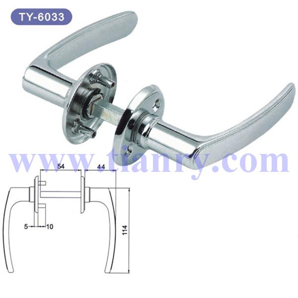 Zinc Alloy Door Handles With 114mm Length Handle