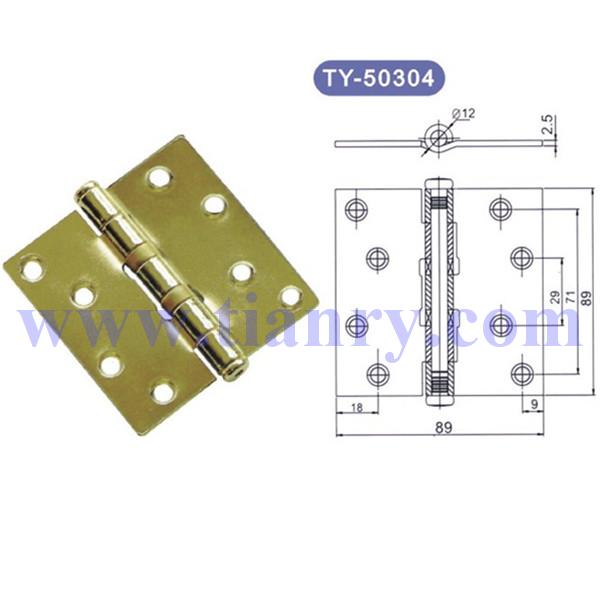 3.5"×3.5"×2.5 Steel Ball Bearing Hinges With Brass Plated