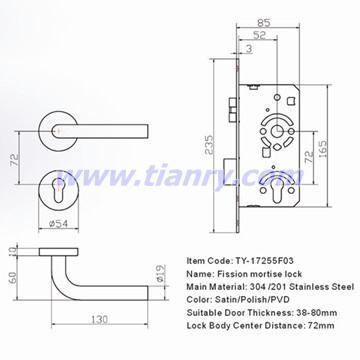 Fission Mortise Lock