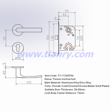 Fission Mortise Lock