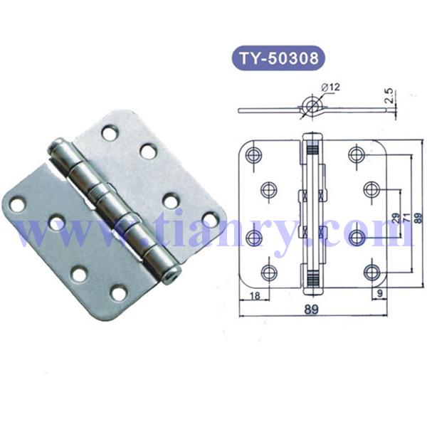 3.5"×3.5"×2.5 Steel Ball Bearing Hinges with 8 holes