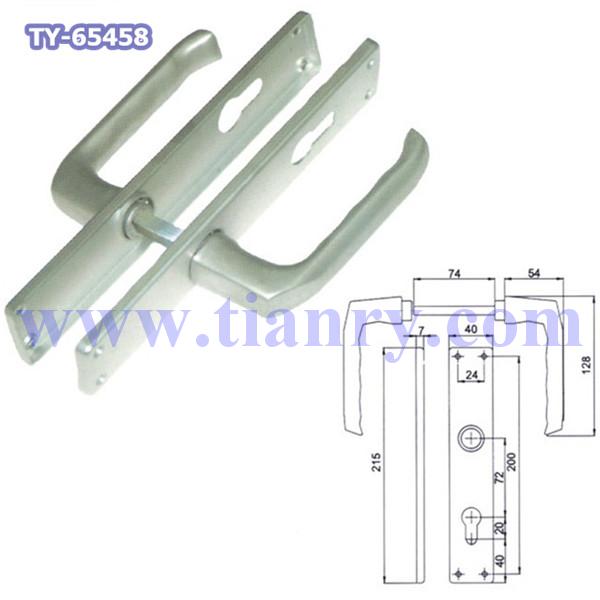 Aluminum Alloy Door Handles With 215mm Length Plate